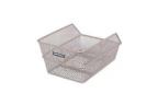 PANIER ARRI-Egrave-RE BASIL CENTO S ACIER ARGENT -21X31X0-95 CM-