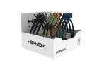 PR-Eacute-SENTOIR ANTIVOLS -Agrave- SANGLE HIPLOK Z LOK COMBINAISON 45 cm NOIR-BLEU-ORANGE-VERT -12 UNIT-Eacute-S-
