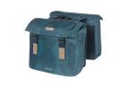 SACOCHES BASIL ELEGANCE AVEC PLAQUE MIK 2-0 40-49L POLYESTER BLEU R-Eacute-FL-Eacute-CHISSANT -36x16x32 cm-