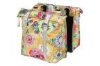 SACOCHES BASIL BLOOM FIELD 35L -Eacute-TANCHE POLYESTER JAUNE FLEURS AVEC R-Eacute-FL-Eacute-CHISSANT -30x15x33 cm-