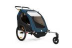 REMORQUE ENFANT BURLEY ENCORE X BIPLACE BLEU
