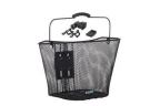 PANIER AVANT MIJNENPIEPER AROUND BASIC MAILLE -Eacute-TROITE SUPPORT INCLUS ACIER 32x23x26 cm NOIR
