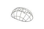 DOME DE PROTECTION BASIL POUR PANIER ARRIERE PASJA 38L 50 cm ACIER