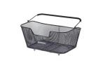 PANIER AVEC ANSE ARRI-Egrave-RE BASIL BASE ACIER NOIR -48x30x23 cm--15L-