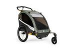 REMORQUE ENFANT BURLEY D--039-LITE X BIPLACE VERT