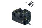 SACOCHE PORTE-BAGAGE BASIL MILES PLAQUE MIK 2-0 7L IMPERM-Eacute-ABLE POLYESTER NOIR-VERT LIME-29X18X17 CM-