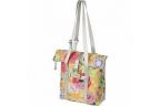 SAC BASIL BLOOM FIELD 20L -Eacute-TANCHE POLYESTER JAUNE FLEURS AVEC R-Eacute-FL-Eacute-CHISSANT -30x15x38 cm-
