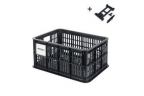 PANIER BASIL CRATE S AVEC PLAQUE MIK 2.0 17.5L PLASTIQUE NOIR (39x28.5x23 cm)