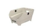 PANIER ARRI-Egrave-RE BASIL CENTO NEO WSL 21L BLANC CASS-Eacute- -23-7x46-9x14-1 cm-