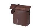 SACOCHE BASIL CITY SHOPPER CROCHETS MIK 14-16L CUIR MARRON (29x11.1x36 cm)