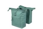 SACOCHES BASIL BROOKLYN UNIVERSAL BRIDGE SYSTEM 41L PET RECYCL-Eacute- IMPERM-Eacute-ABLE VERT -30x14x37 cm-