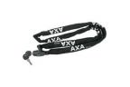 ANTIVOL CHAÎNE AXA RIGID RCK LONGUEUR 120 cm DURETÉ 3.5 mm CLÉ HOUSSE POLYESTER CLÉ SÉCURITÉ 3 NOIR