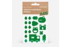 KIT AUTOCOLLANTS RÉFLÈCHISSANTS POUR VÉLO BOOKMAN AVENTURE VERT