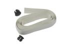 JEU DE GUIDOLINE BIKE RIBBON CARBONE AVEC BOUCHONS BLANCHE