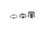KIT ENTRETOISES THOMSON POUR JEU DE DIRECTION 1 1-8-quot- 5-10-20 mm ALUMINIUM ARGENT
