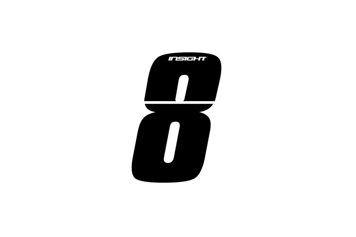 Numéros INSIGHT 7.5cm blanc