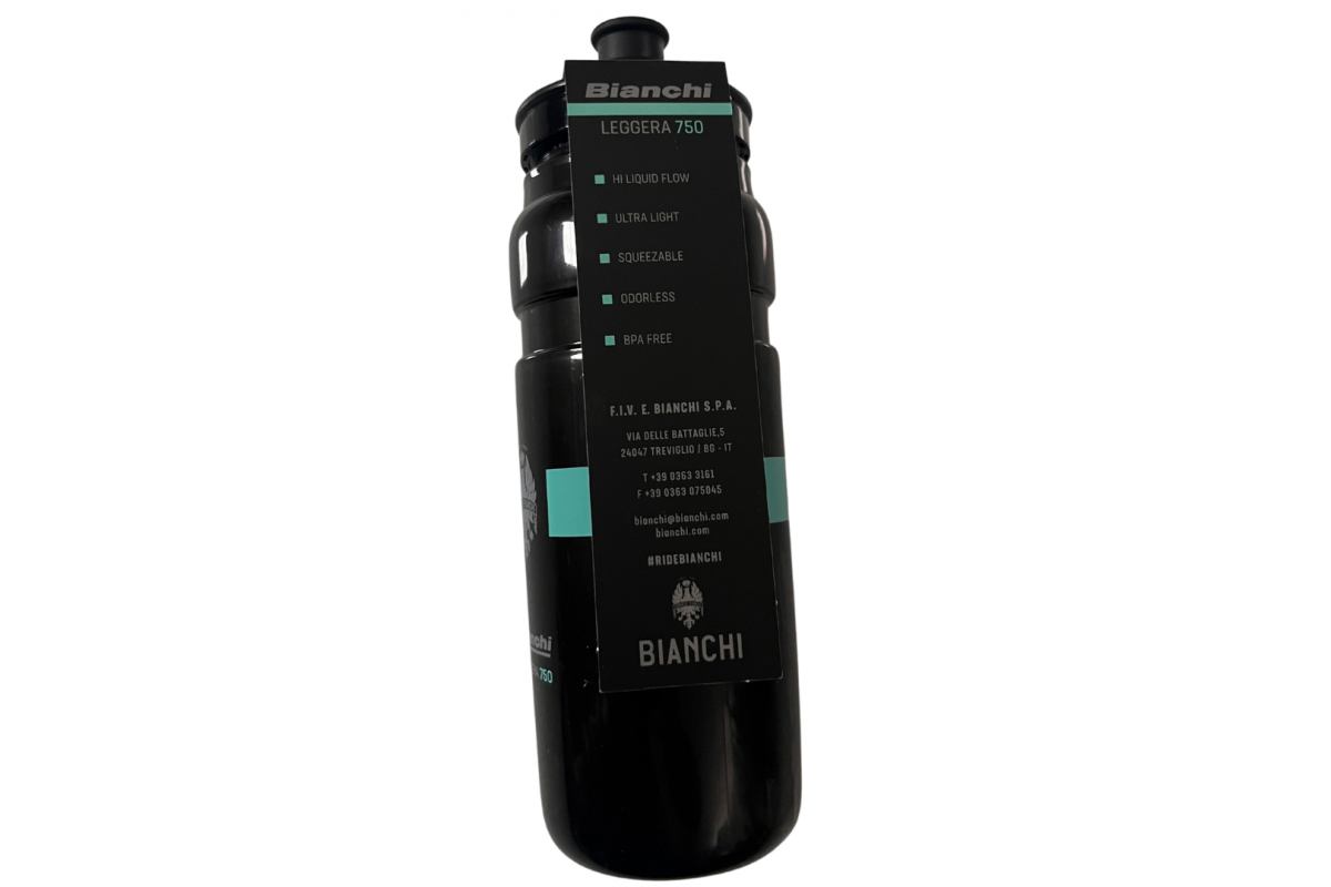 Bidon Bianchi Leggera 750ml Noir/Celeste | Grande Capacité
