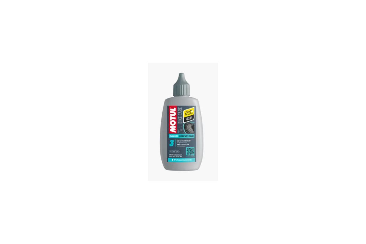 Lubrifiant MOTUL Chain Lube WET : Anti-Corrosion & Haute Adhérence VAE