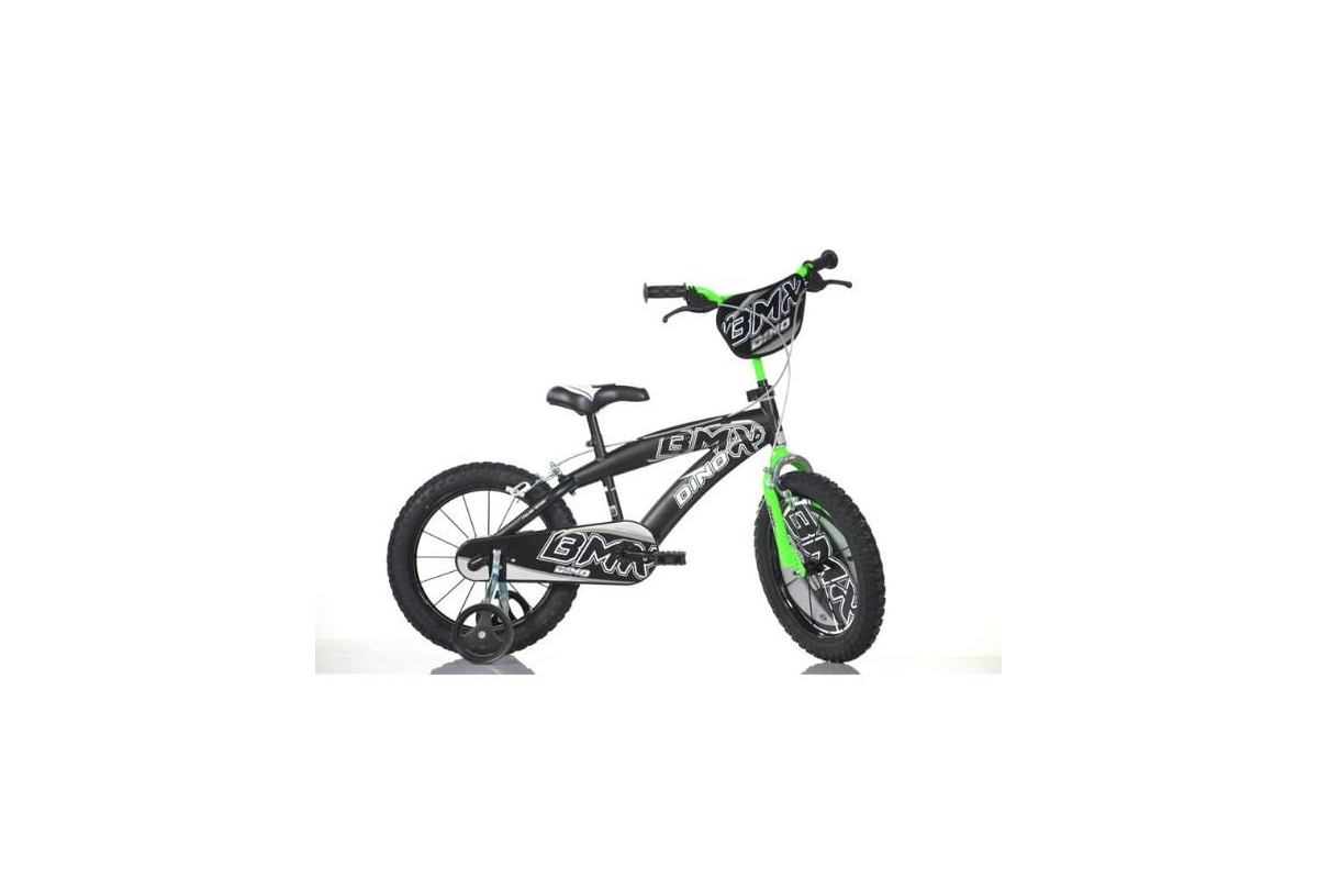 Vélo Enfant DINO BIKES BMX 14 Pouces | Robuste & Sportif | Idéal 4-7 Ans | Double Freinage