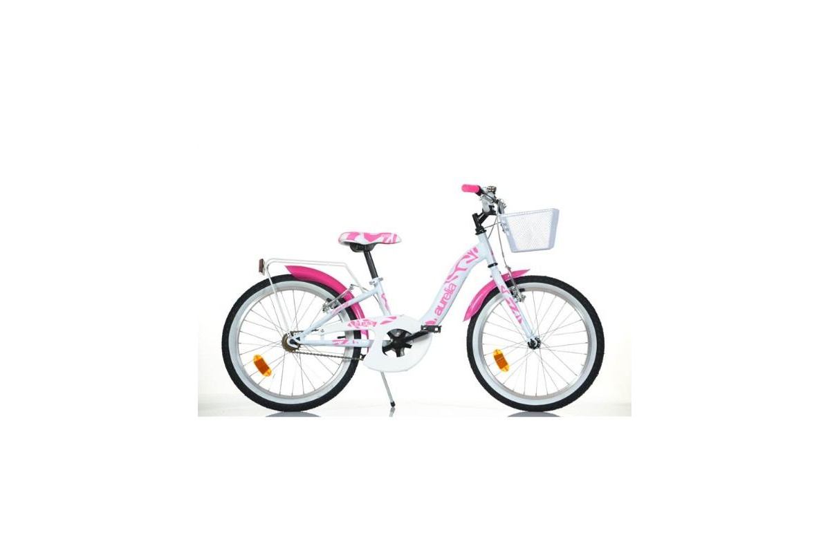 Vélo Enfant City DINO BIKES Aurélia Smarty 20" | Urbain & Équipé 6-10 Ans