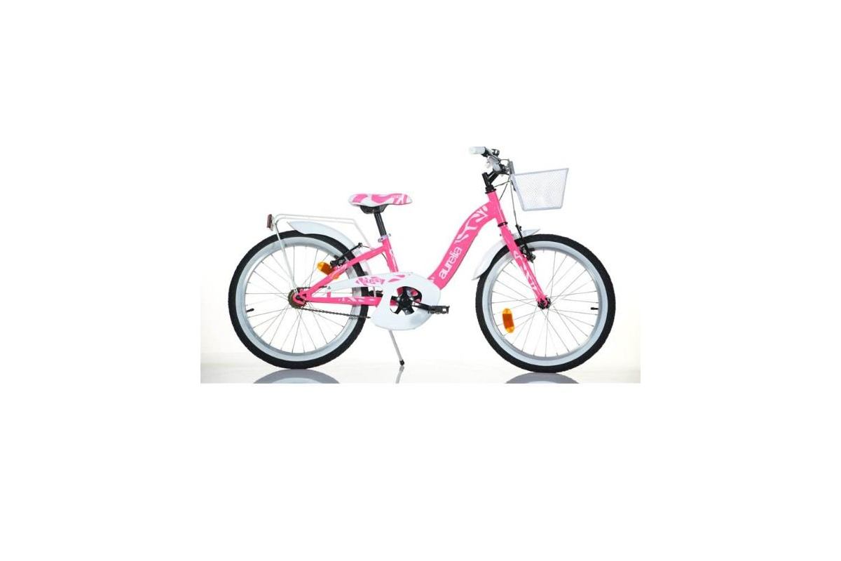 Vélo Enfant City DINO BIKES Aurélia Smarty 20" | Urbain & Équipé 6-10 Ans