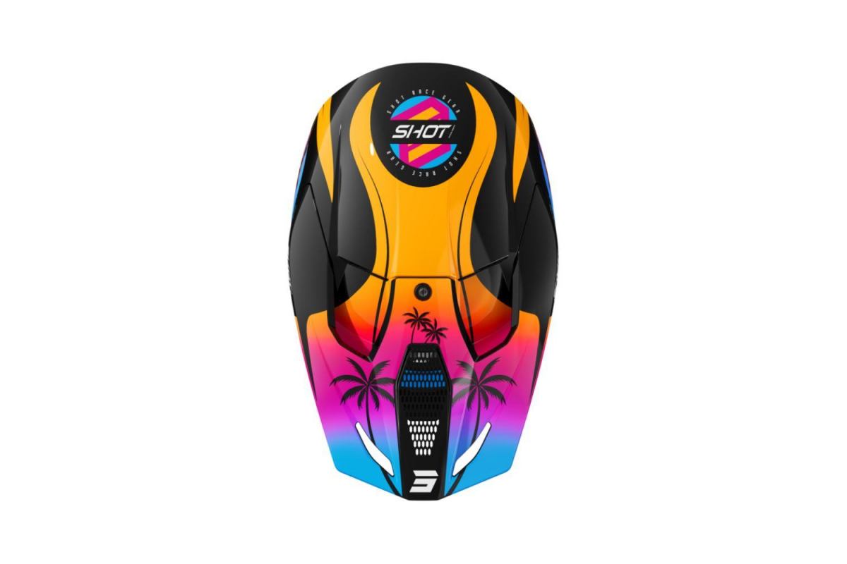 Casque Intégral SHOT Furious KID | MX/BMX Miami Orange Glossy | Protection Junior