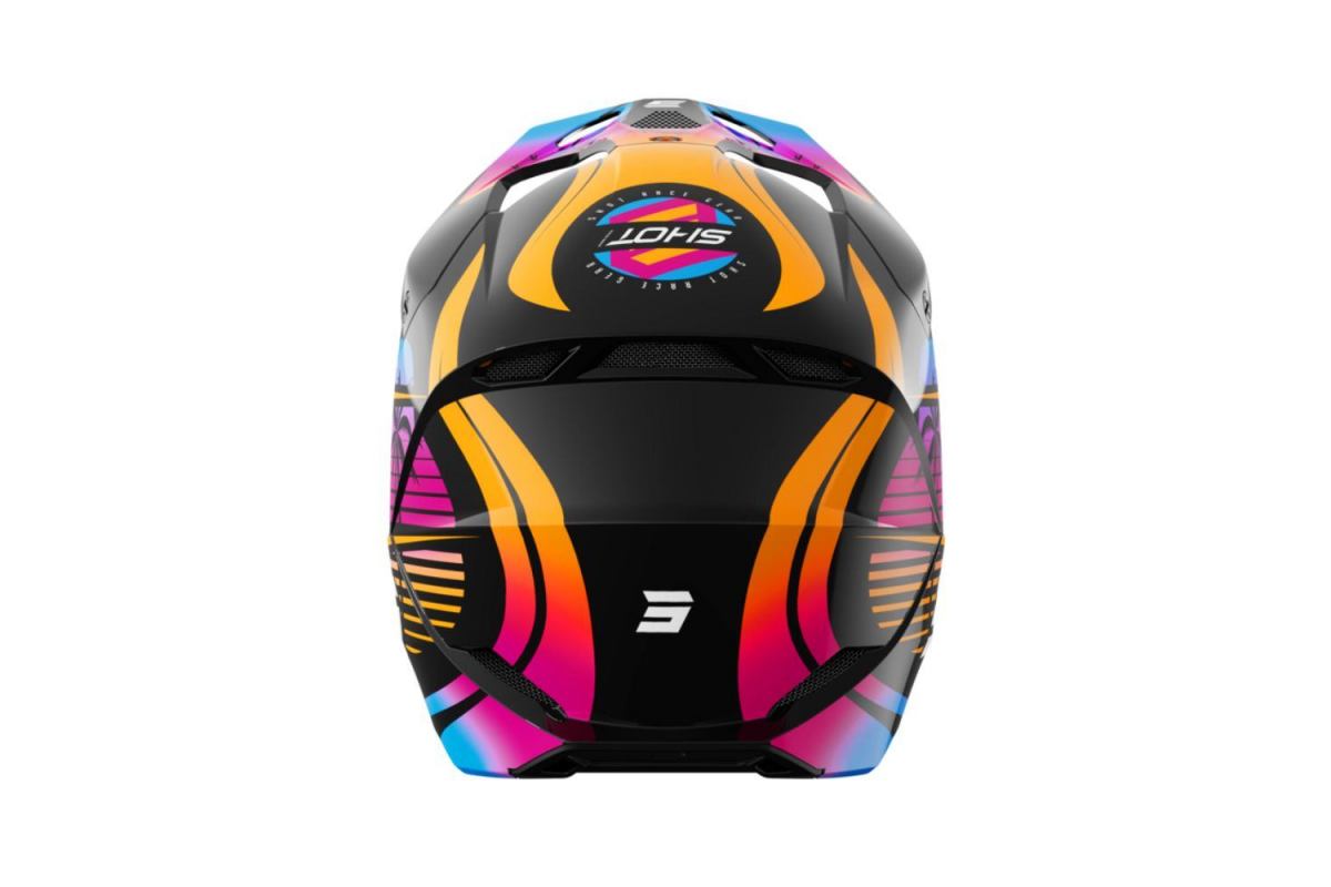 Casque Intégral SHOT Furious KID | MX/BMX Miami Orange Glossy | Protection Junior