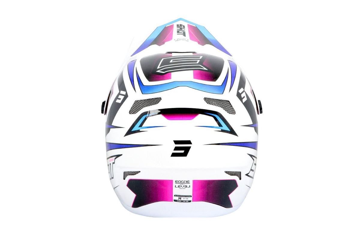 Casque Shot Rogue Level White Blue Pearly | Protection & Ventilation Adulte