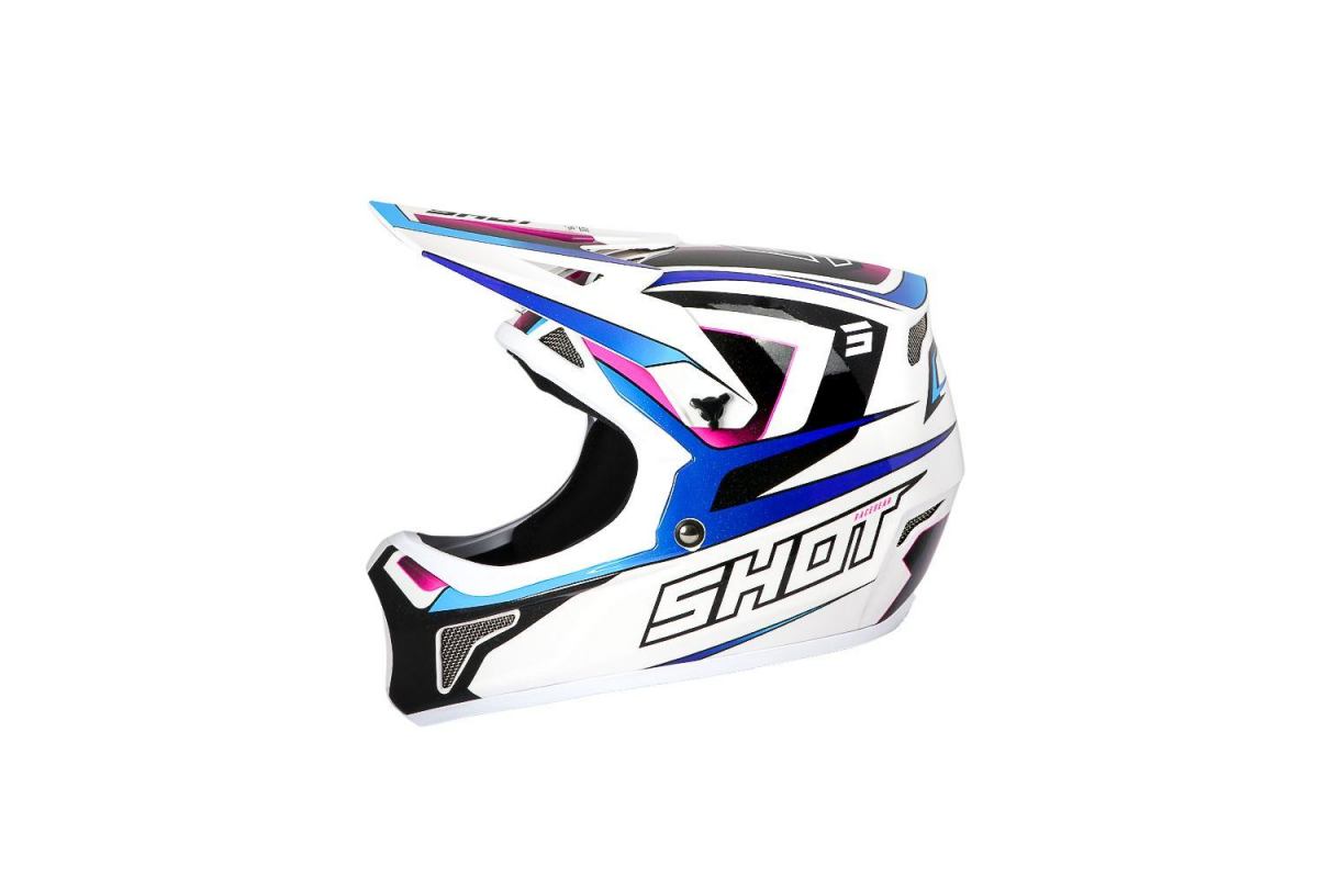 Casque Shot Rogue Level White Blue Pearly | Protection & Ventilation Adulte