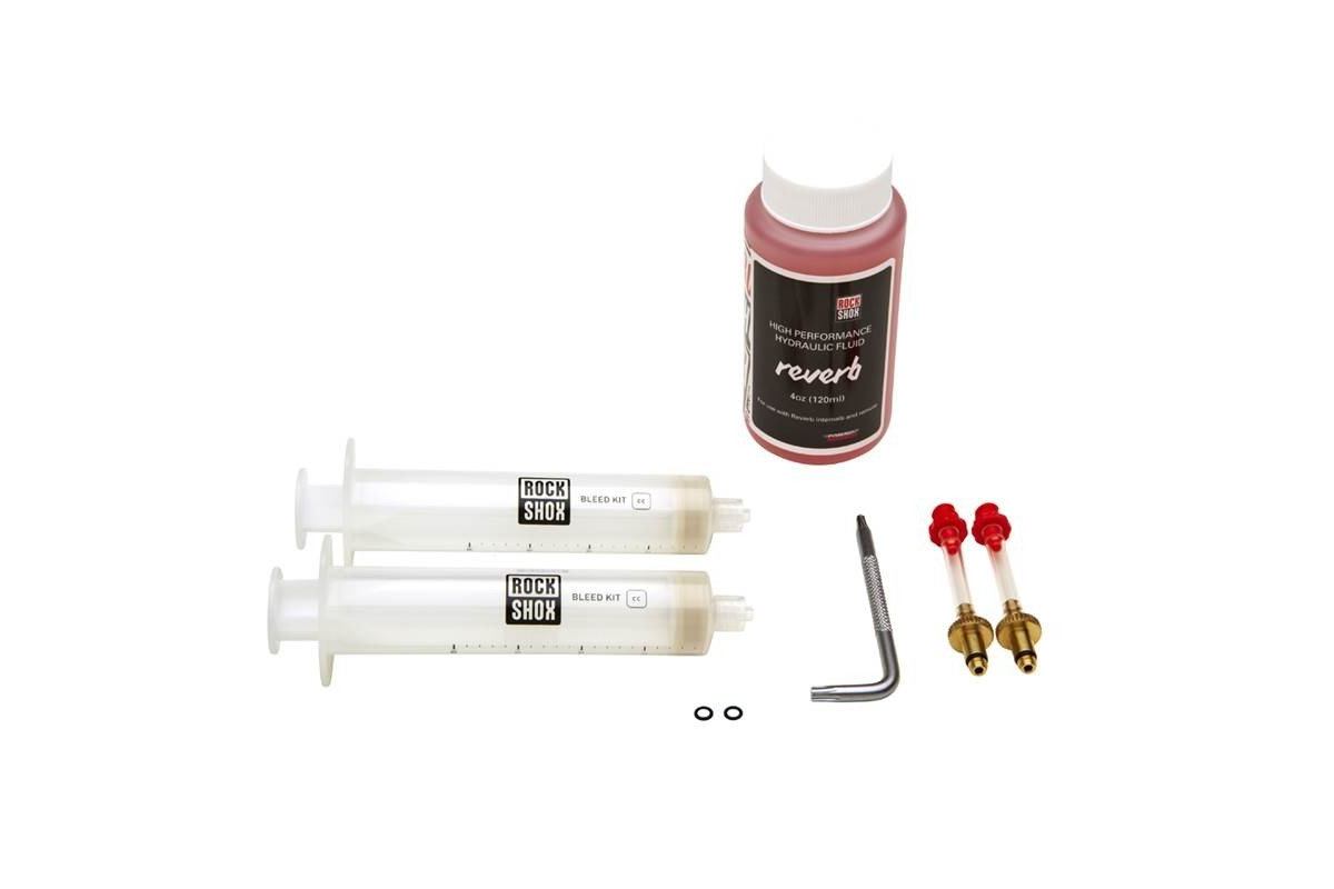 ROCK SHOX Kit de Purge Reverb inclus 2 sering, Rev fittings, Rev Fluid