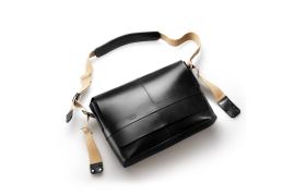 Sac à Dos-Barbican Legacy Leather Messenger Bag - Black