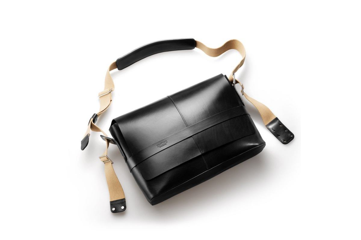 Sac à Dos-Barbican Legacy Leather Messenger Bag - Black