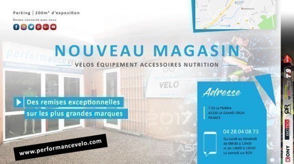 Pour 2018, Performance Vélo vous accueil dans son nouveau Magasin !